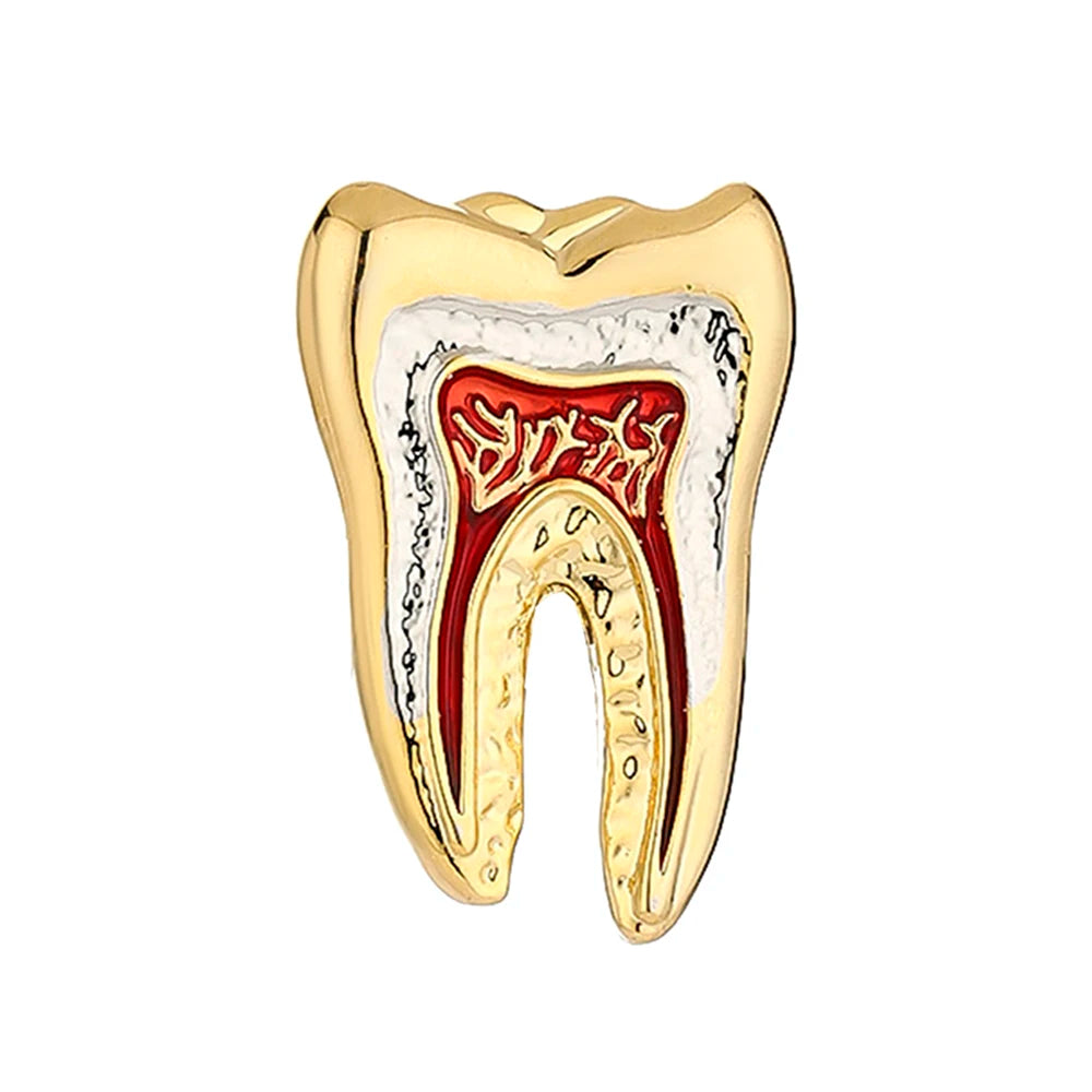 Luxury Tooth Dental Brooch Pin