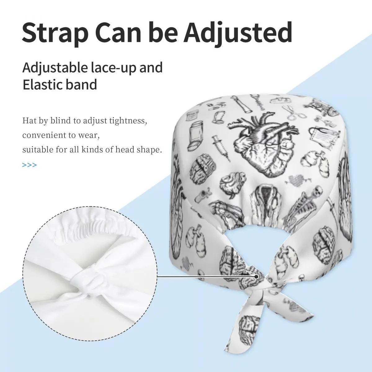 Human Anatomy Scrub Cap