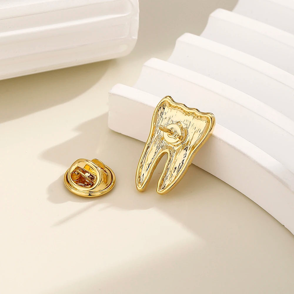 Luxury Tooth Dental Brooch Pin