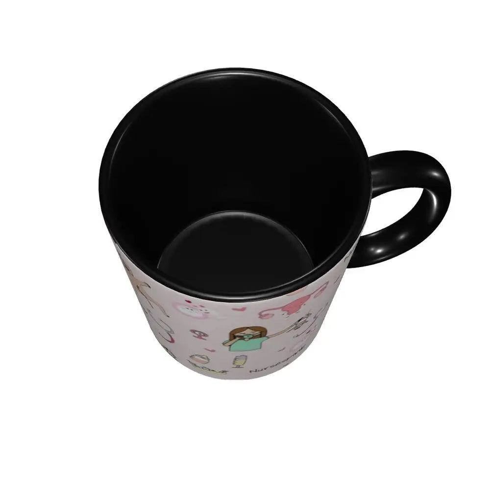 Heartbeat & Stethoscope Ceramic Mug
