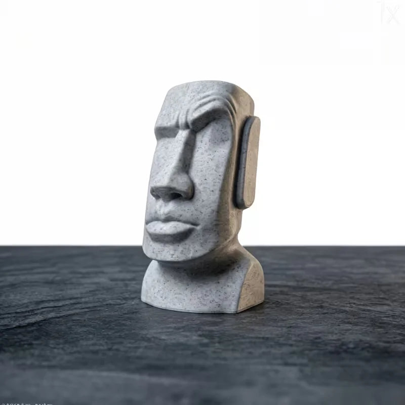 Raised Eyebrow Moai Statue