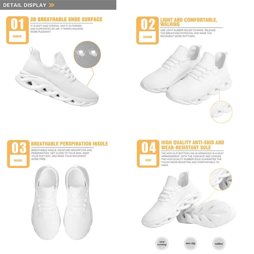 Teeth Print Mesh Trainers
