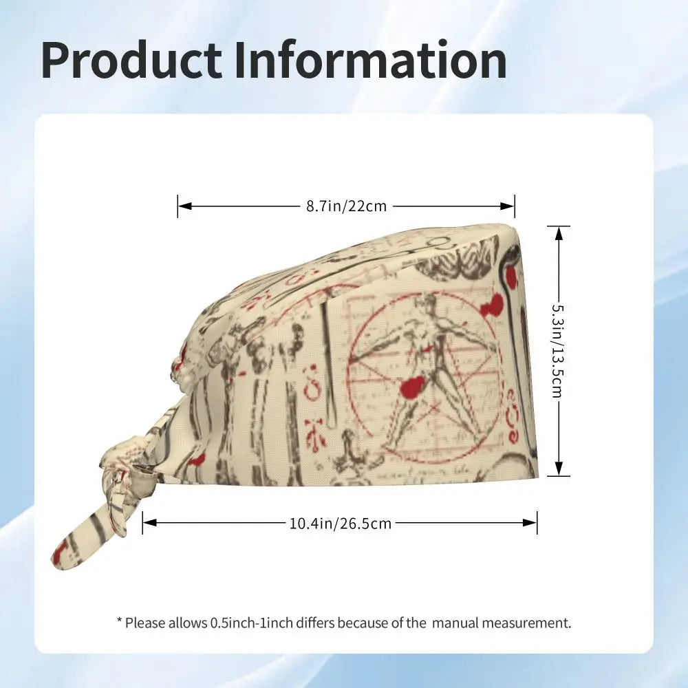 Human Anatomy Scrub Cap