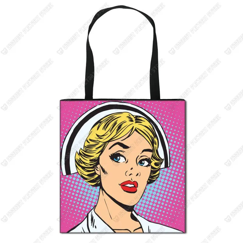 Nurse Angel Canvas Tote