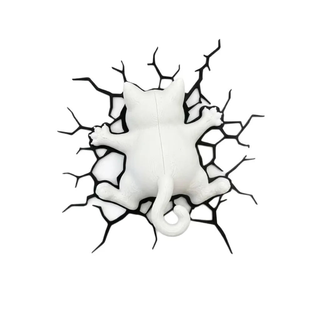 Crack Cat Optical Illusion Magnet