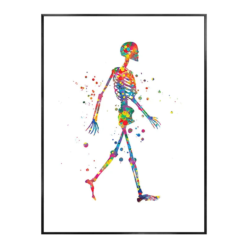Skeleton Bones Anatomy Canvas Art