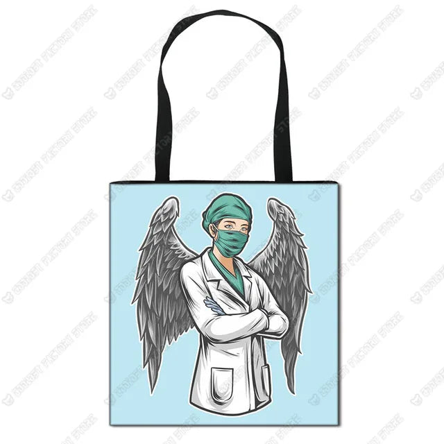 Nurse Angel Canvas Tote