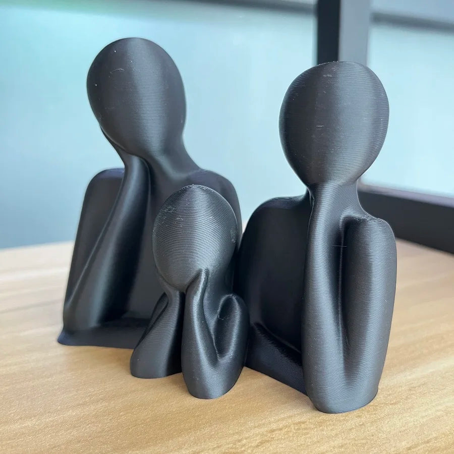 Family of Three Wedding Statue