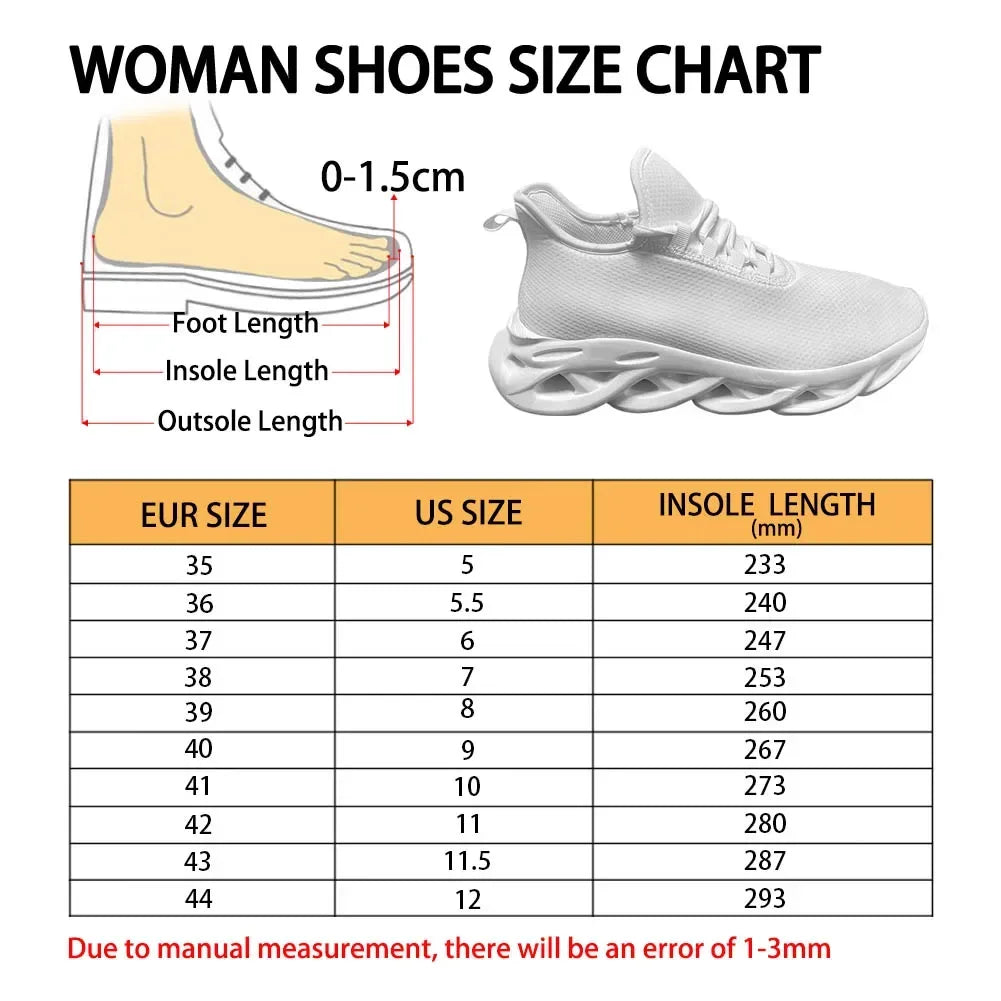 Teeth Print Mesh Trainers