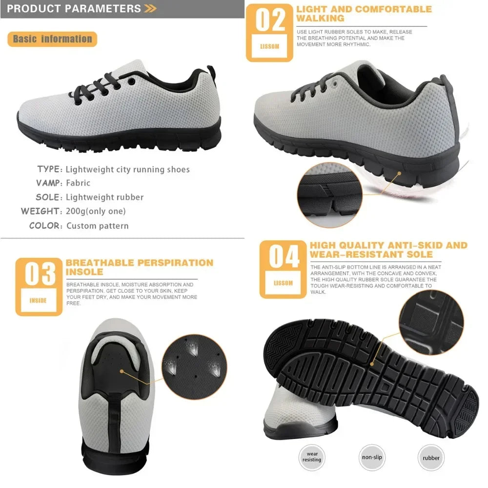 Veterinary Cat Print Sneakers