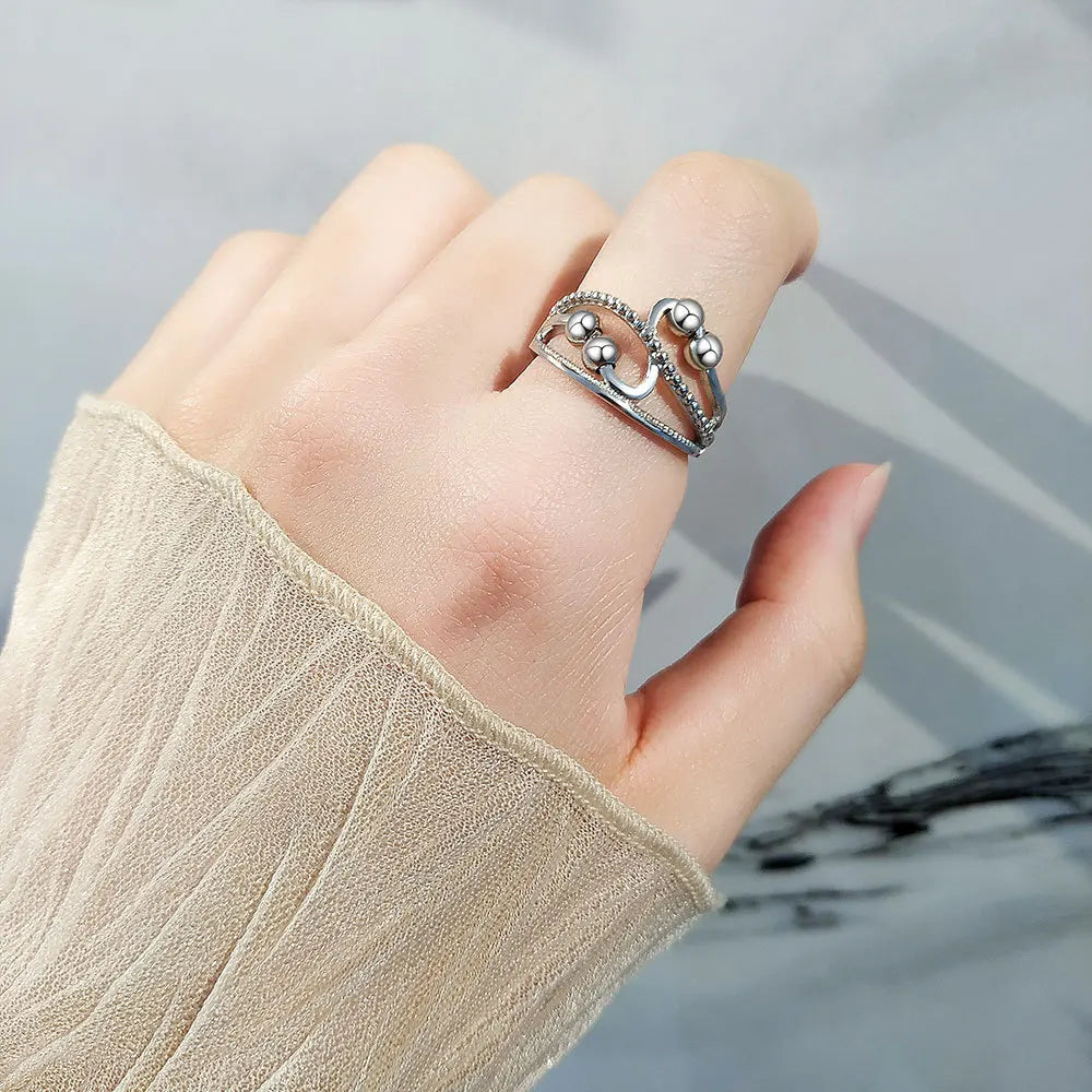 Anti-Stress Spinning Knuckle Ring