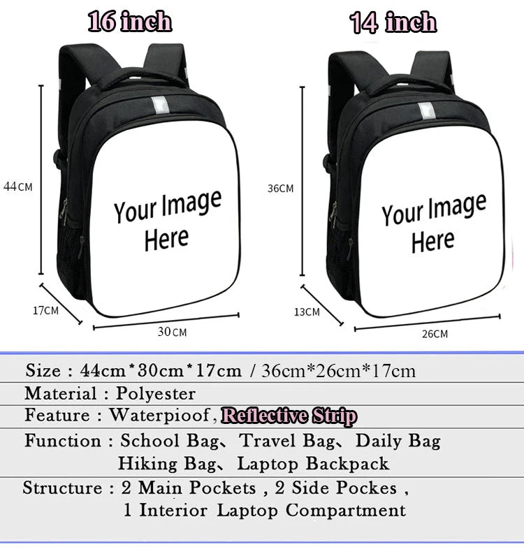 ECG Print School Backpack