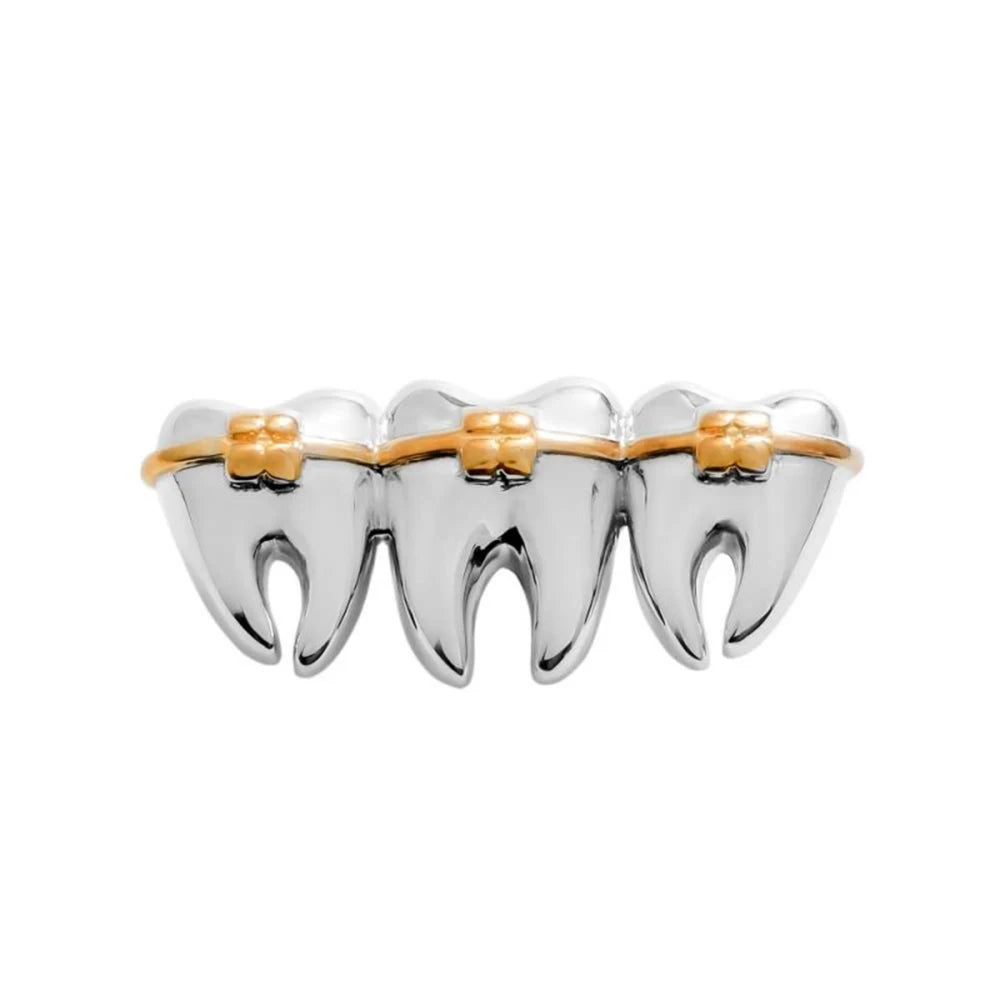 Tooth-Shaped Medical Brooch Pin