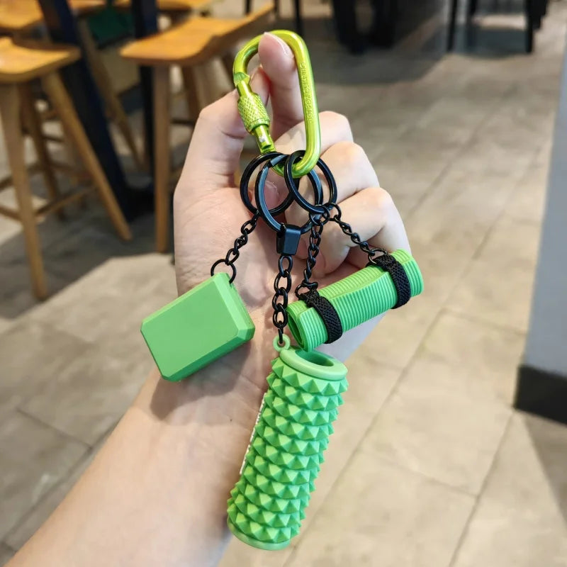 Mini Yoga Mat Keyring