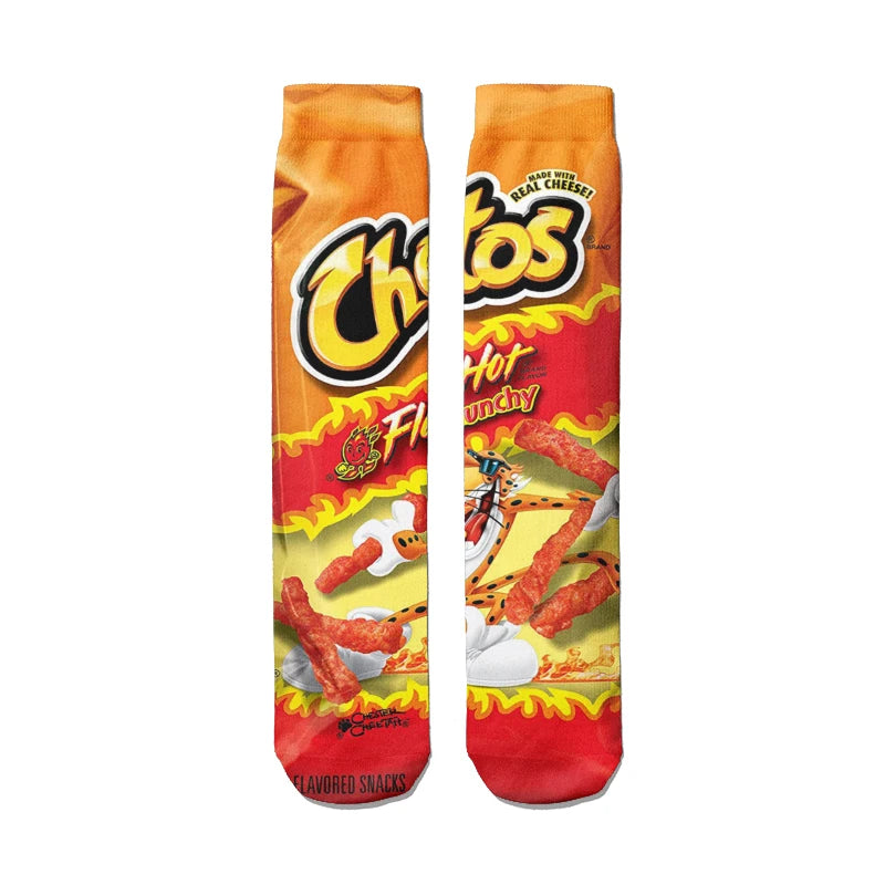 Potato Chip Print Socks