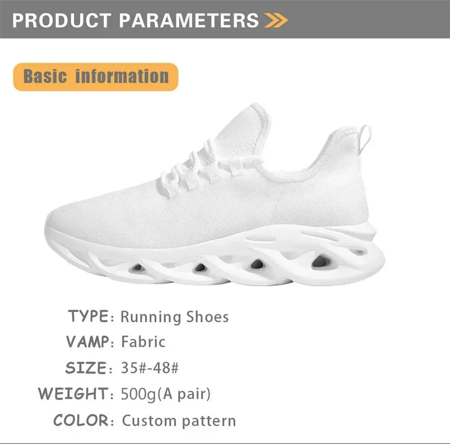 Teeth Print Mesh Trainers