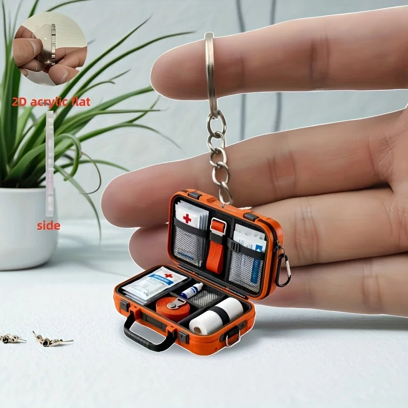 First Aid Kit Keychain