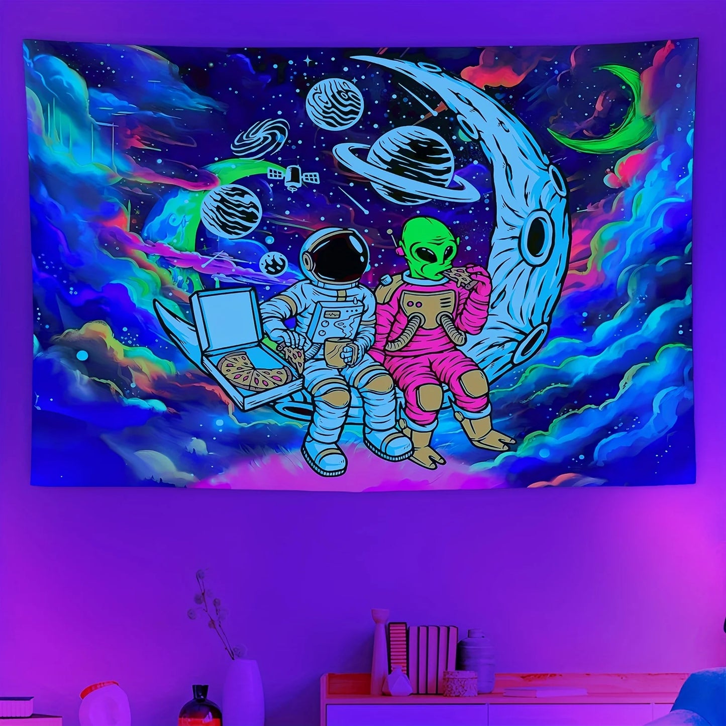 Dream Sky Alien Tapestry