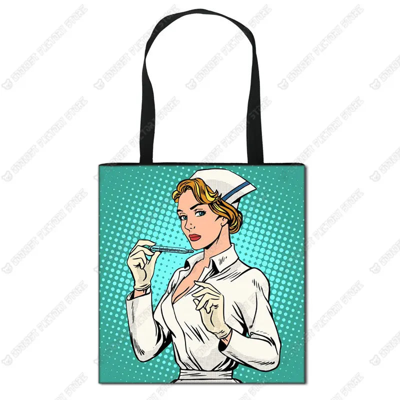 Nurse Angel Canvas Tote