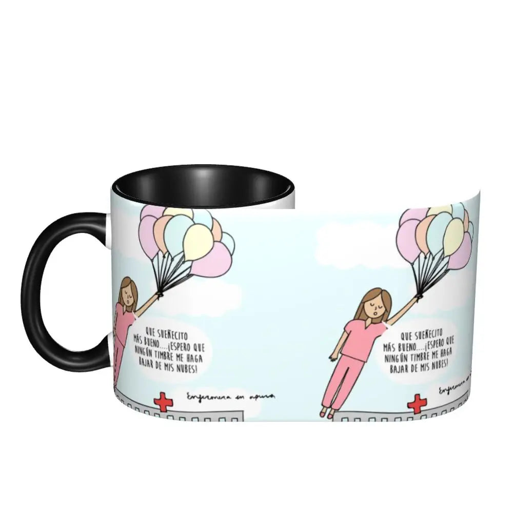 Heartbeat & Stethoscope Ceramic Mug