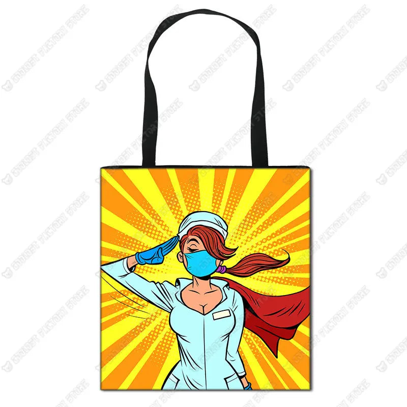 Nurse Angel Canvas Tote