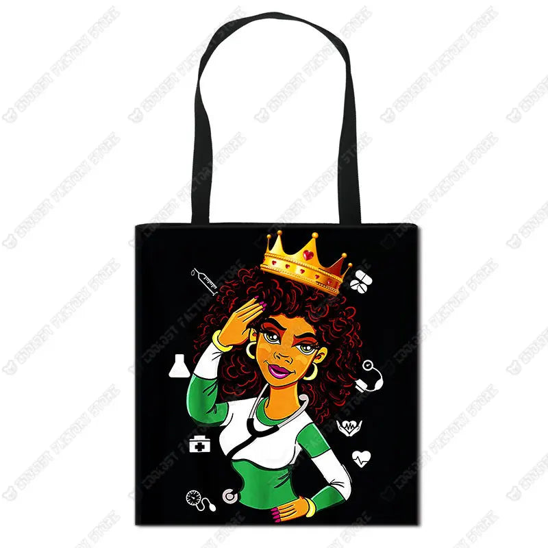 Nurse Angel Canvas Tote