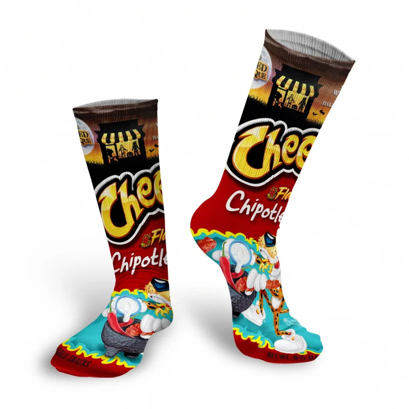 Potato Chip Print Socks