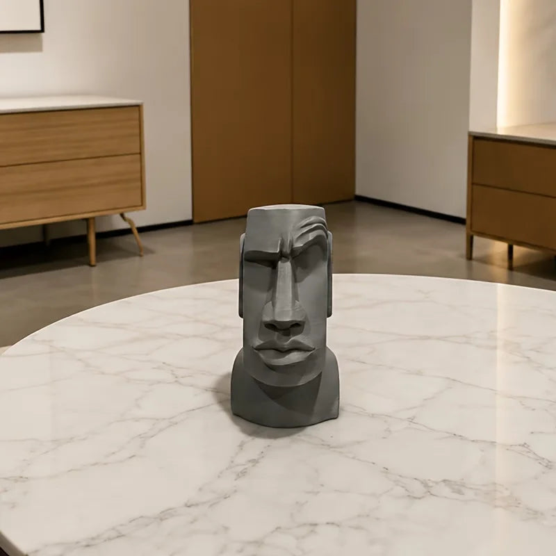 Raised Eyebrow Moai Statue