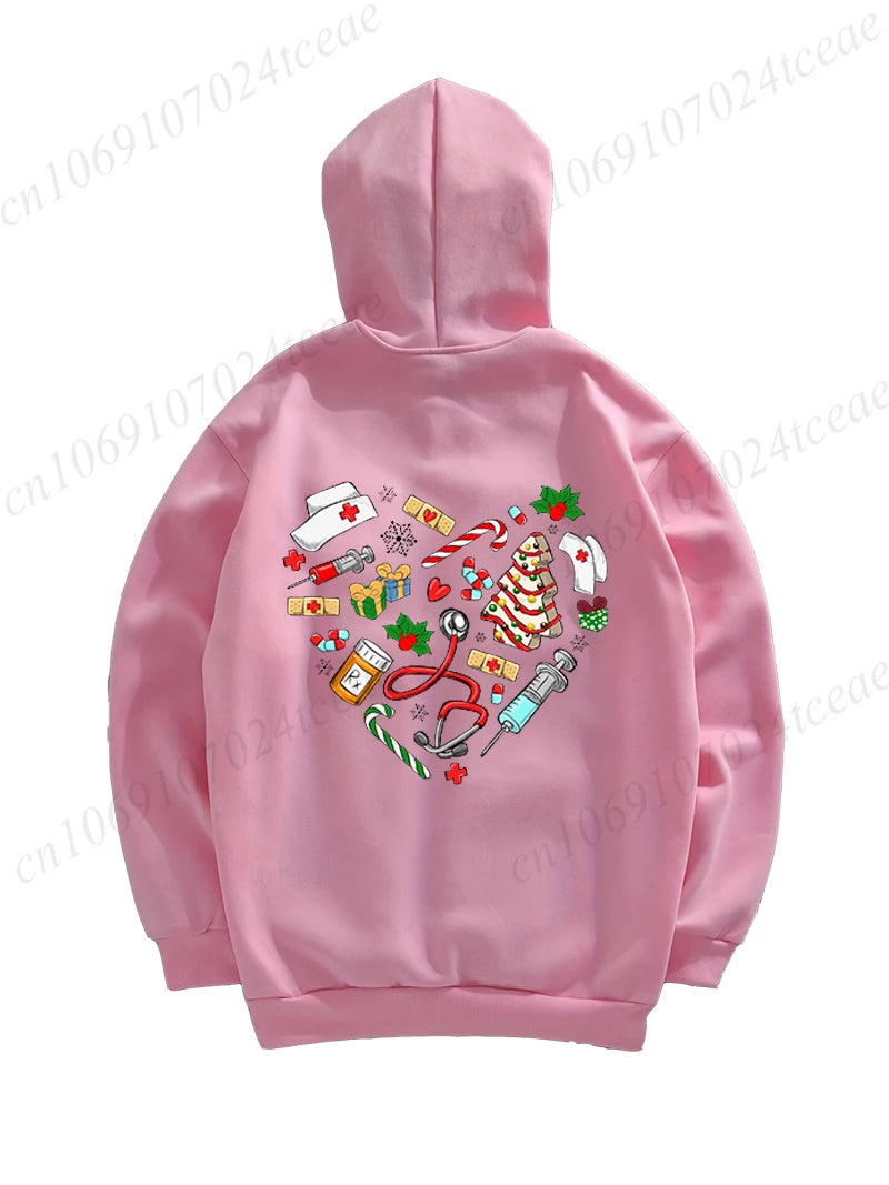 Nurse Christmas Zip Hoodie