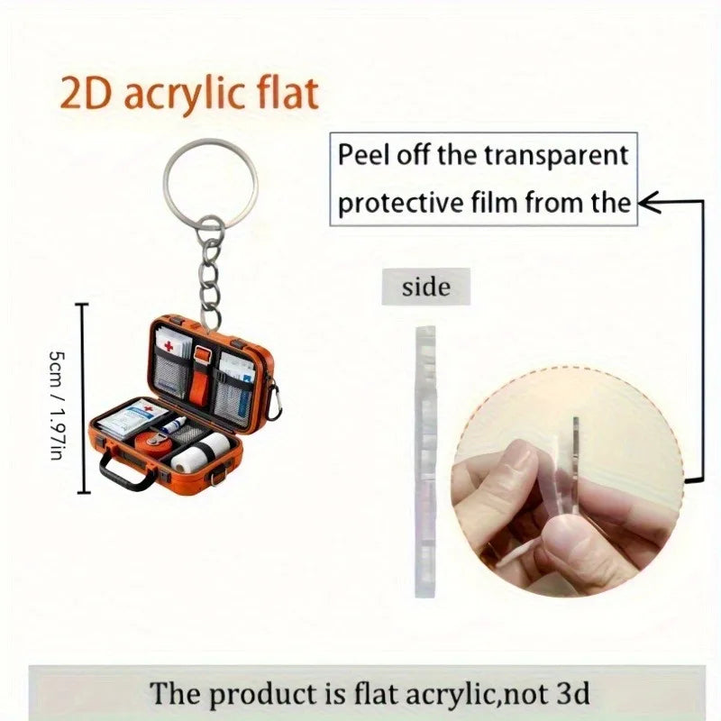 First Aid Kit Keychain