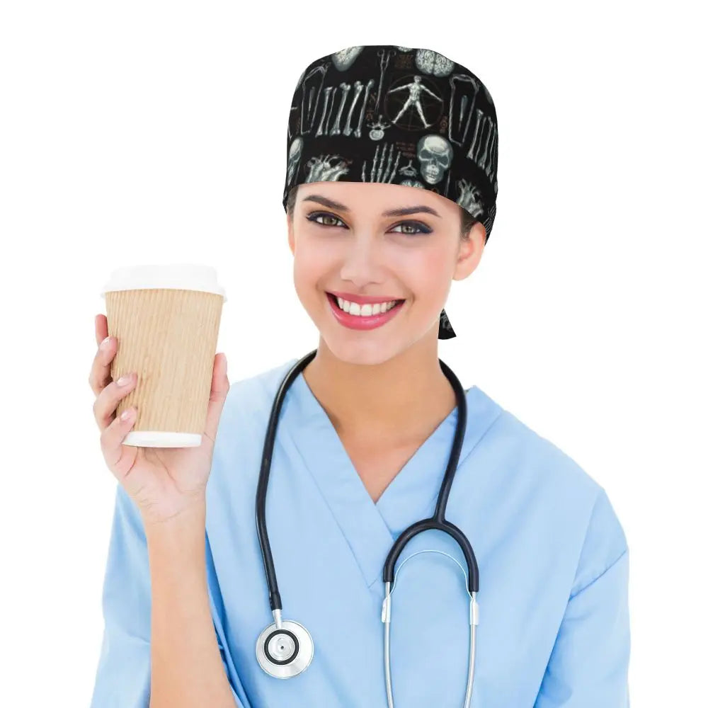 Anatomy Print Nursing Work Cap