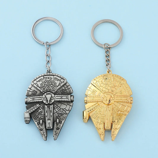 Space Cruiser Metal Keychain