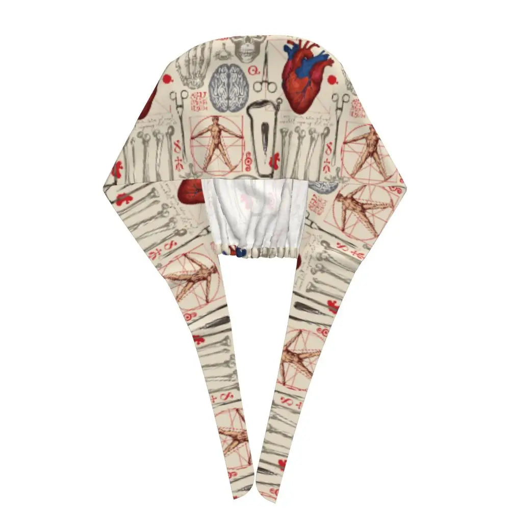 Anatomy Print Nursing Work Cap