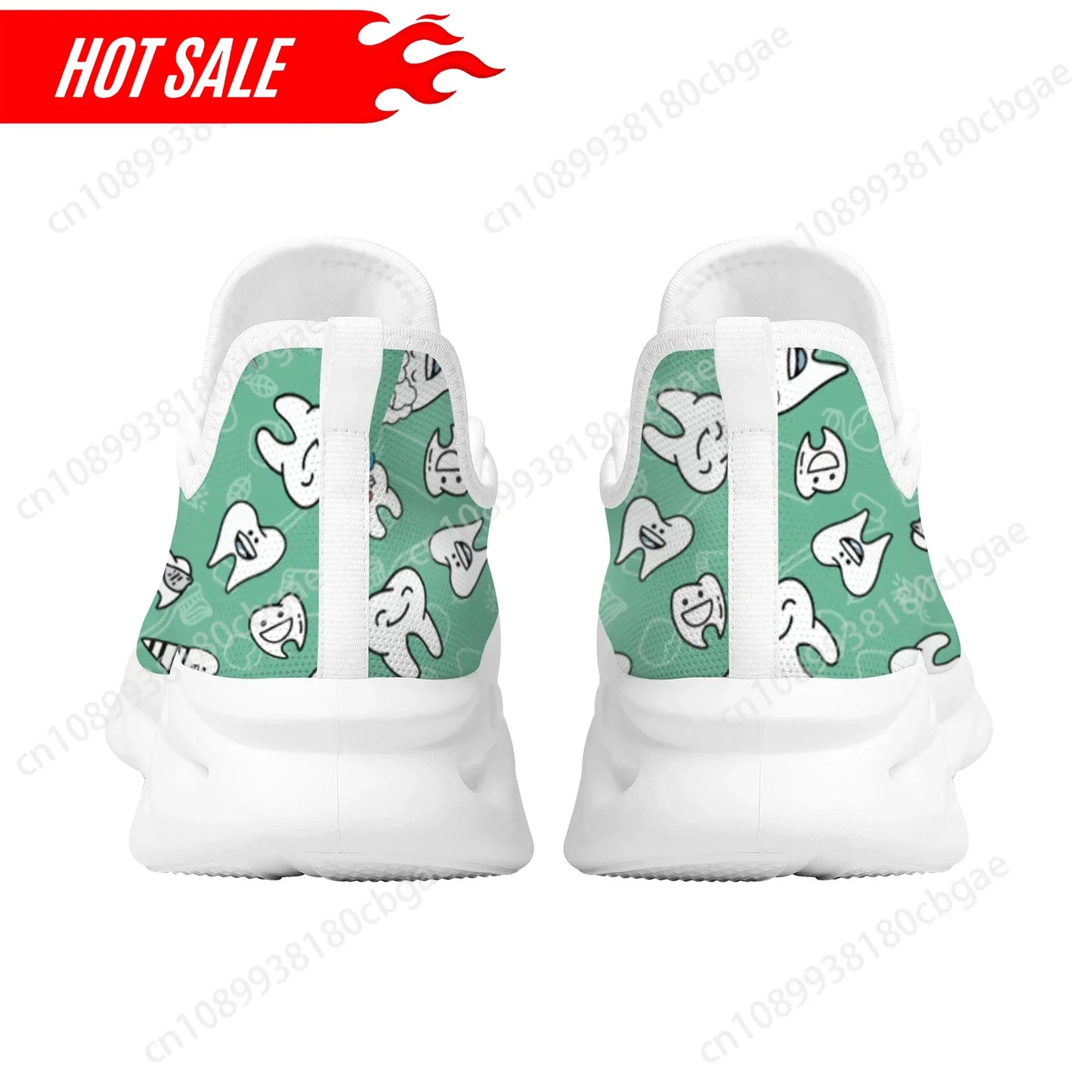 Teeth Print Mesh Trainers