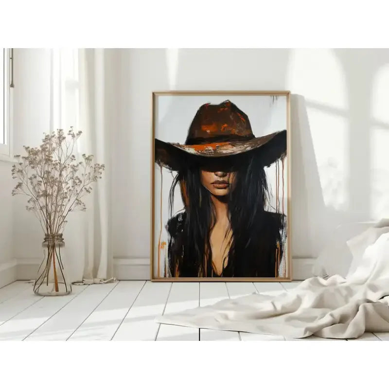 Cowgirl Portrait Canvas Print