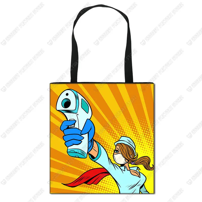 Nurse Angel Canvas Tote