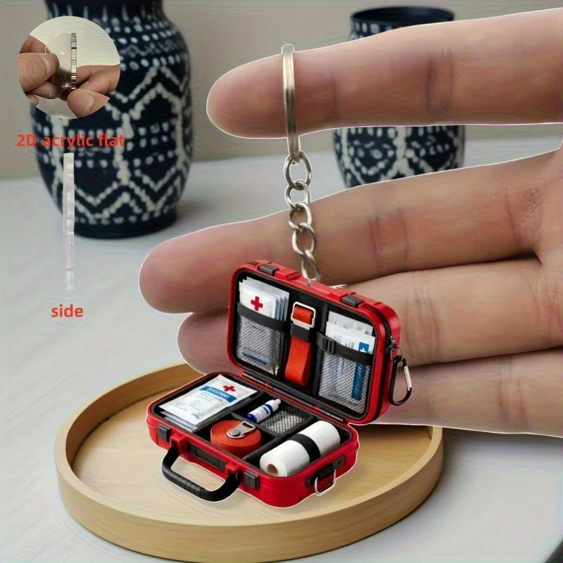 First Aid Kit Keychain