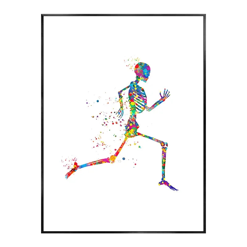 Skeleton Bones Anatomy Canvas Art