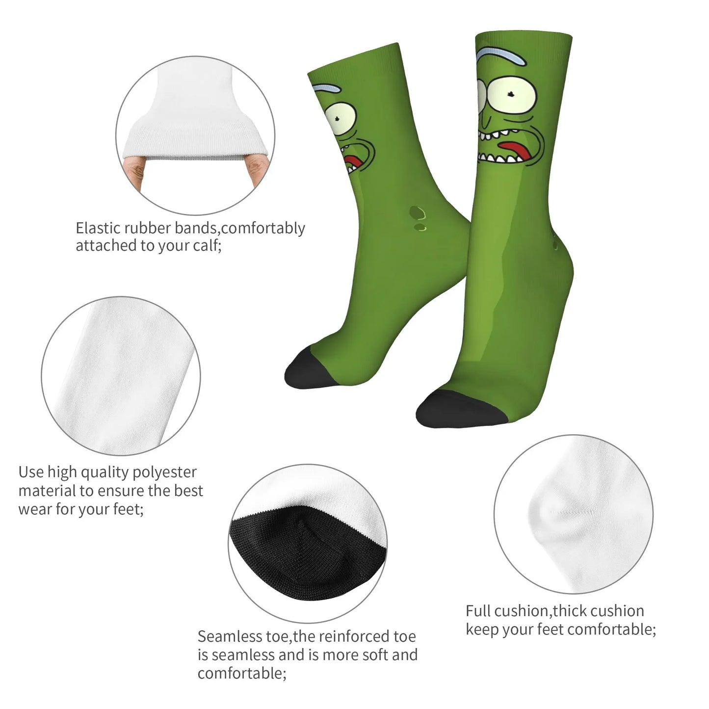 Cucumber Print Novelty Socks