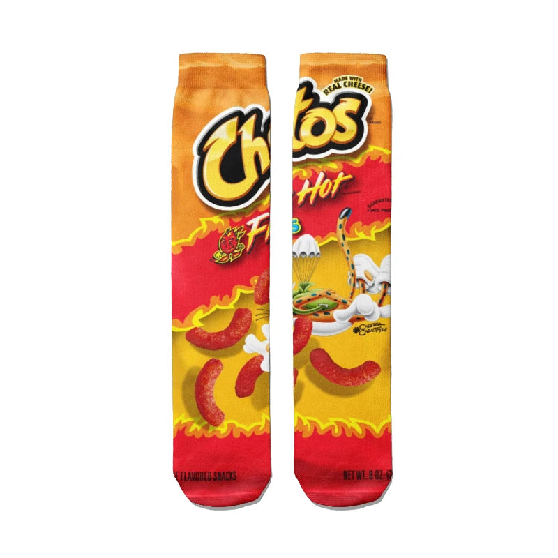 Potato Chip Print Socks