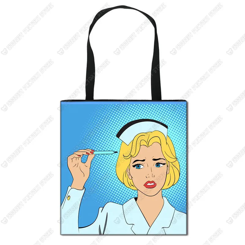 Nurse Angel Canvas Tote
