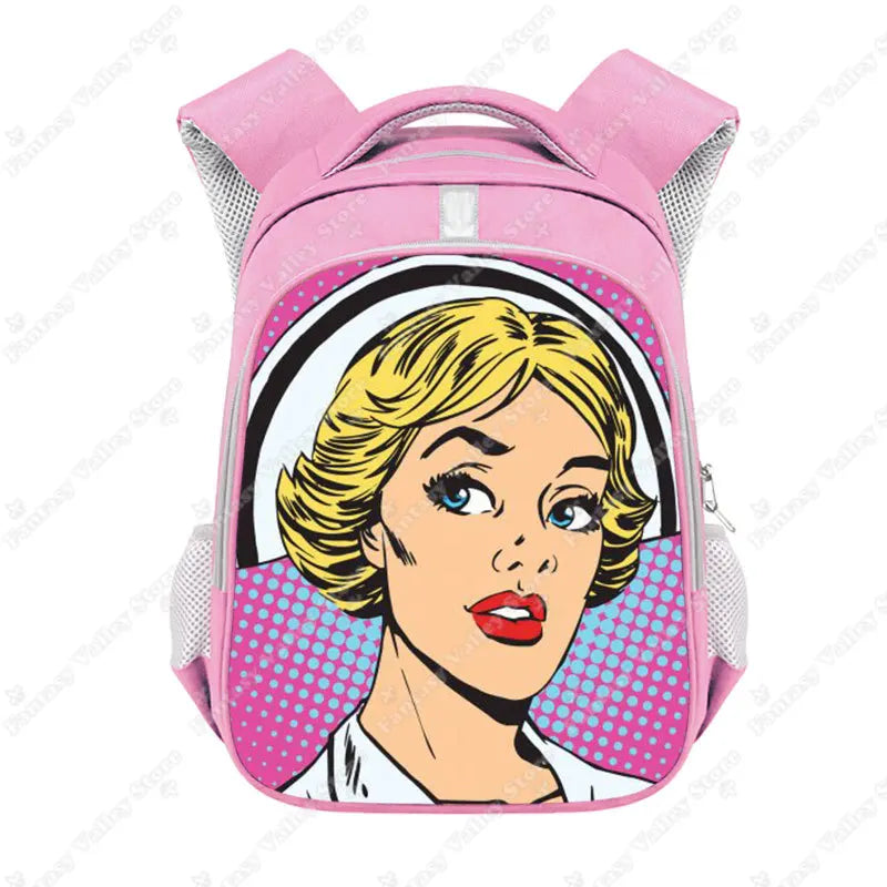 ECG Print School Backpack