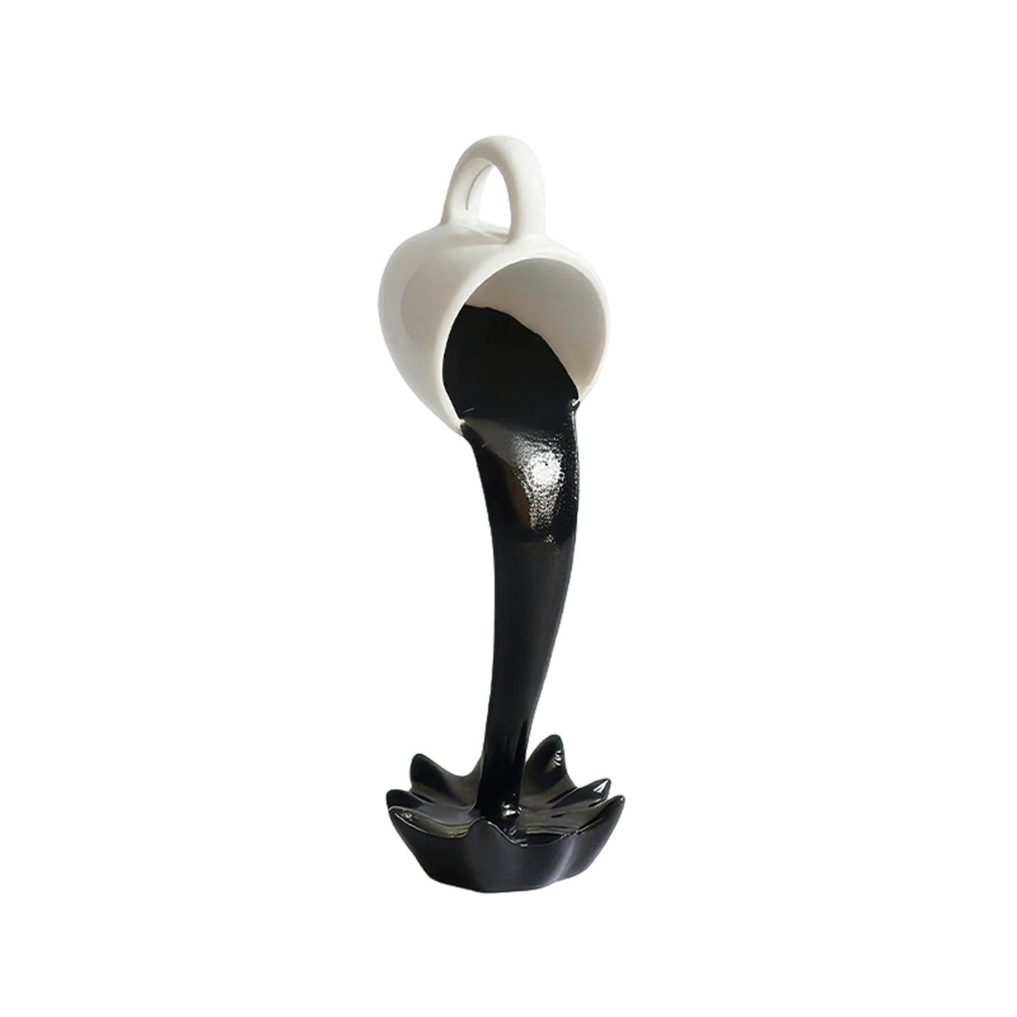 Floating Spilling Coffee Cup Sculpture