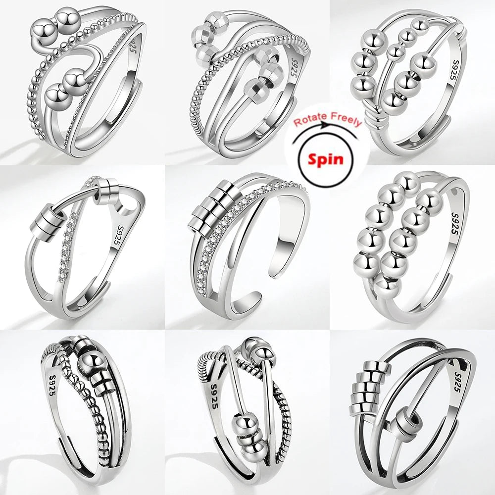 Anti-Stress Spinning Knuckle Ring