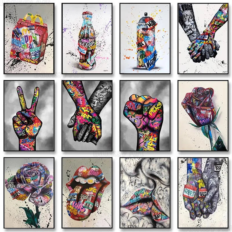 Pop Graffiti Canvas Print