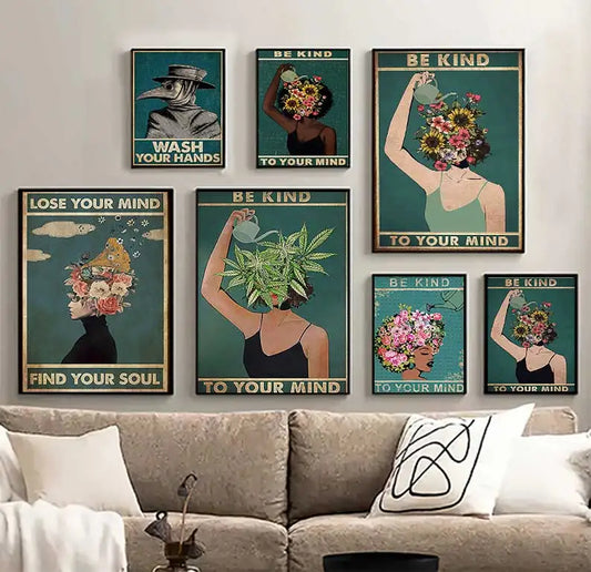 Be Kind To Your Mind Canvas Print