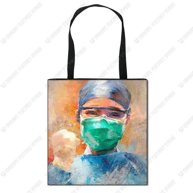 Nurse Angel Canvas Tote