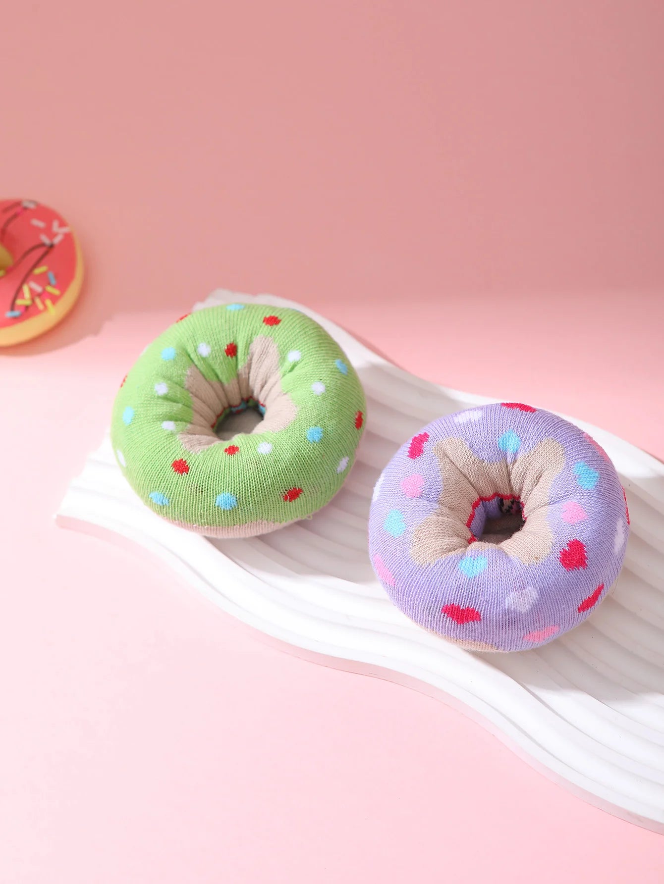 Donut Couple Socks Gift Box (2 Pairs)