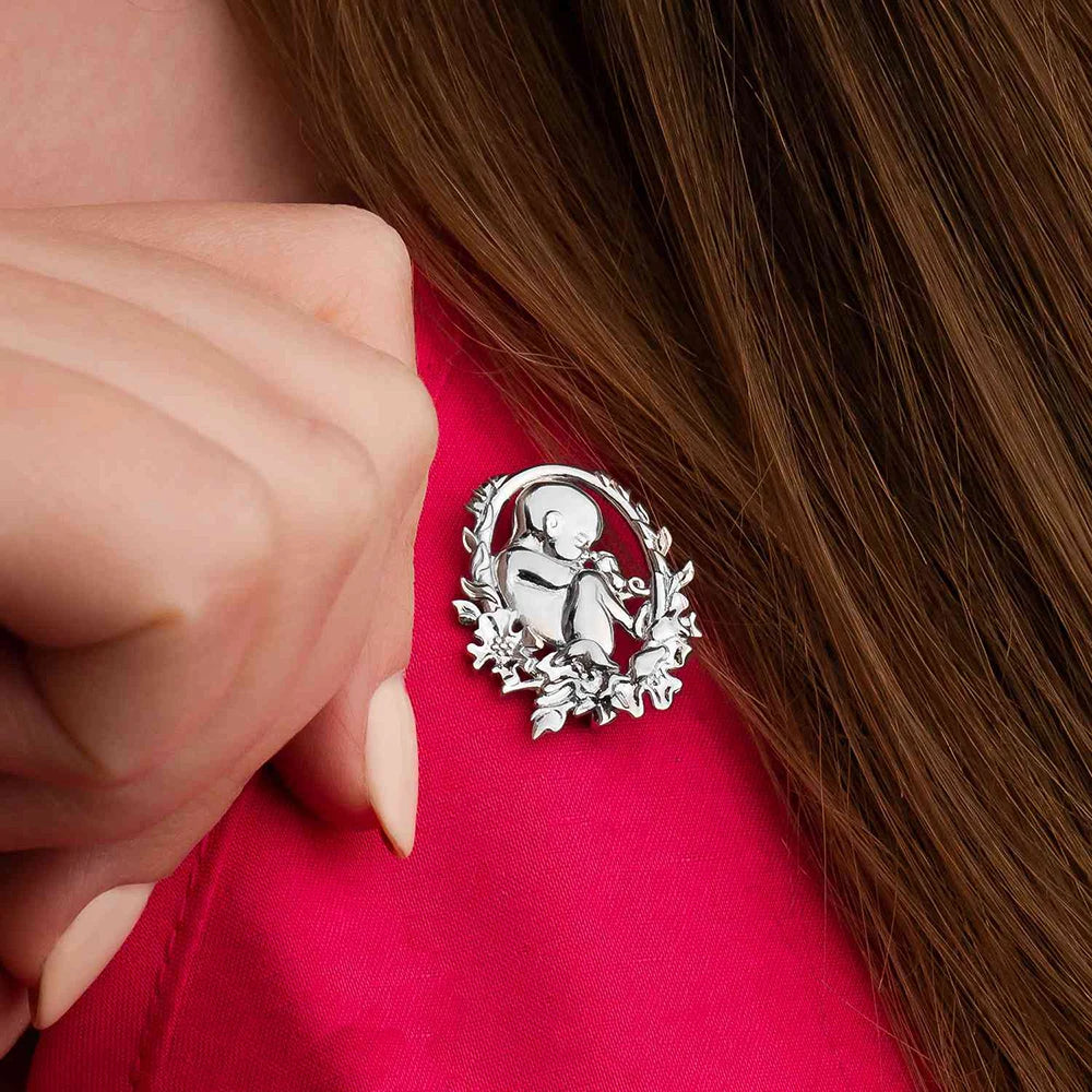 Newborn Obstetrics Brooch Pin