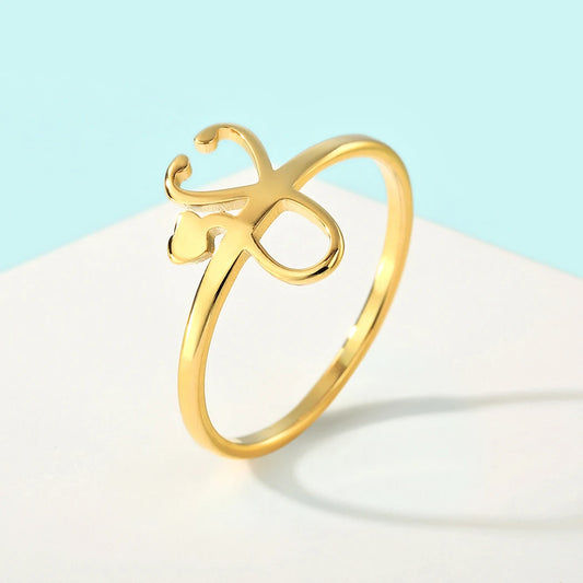 Dainty Stethoscope Ring